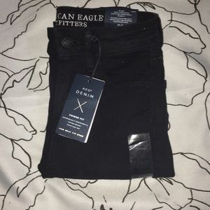 Super Hi-Rise Jegging Black Slash
